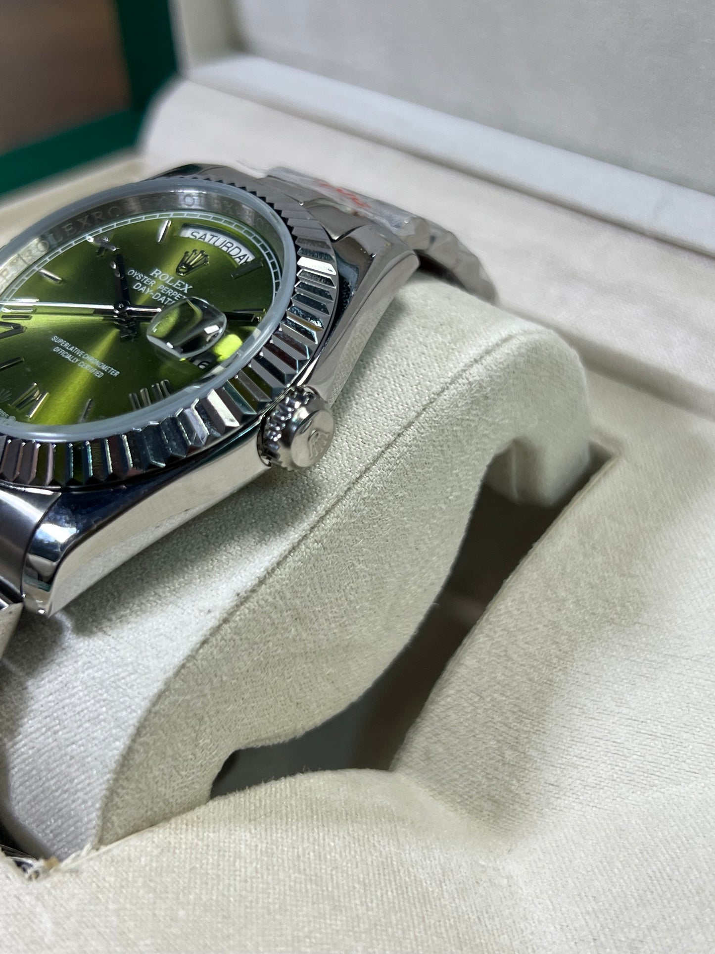 Rolex Day-Date — Carátula Verde