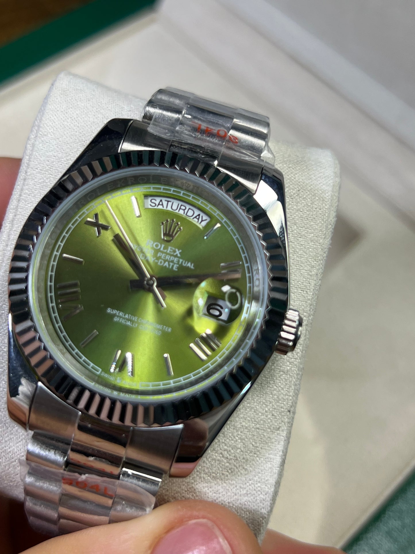 Rolex Day-Date — Carátula Verde