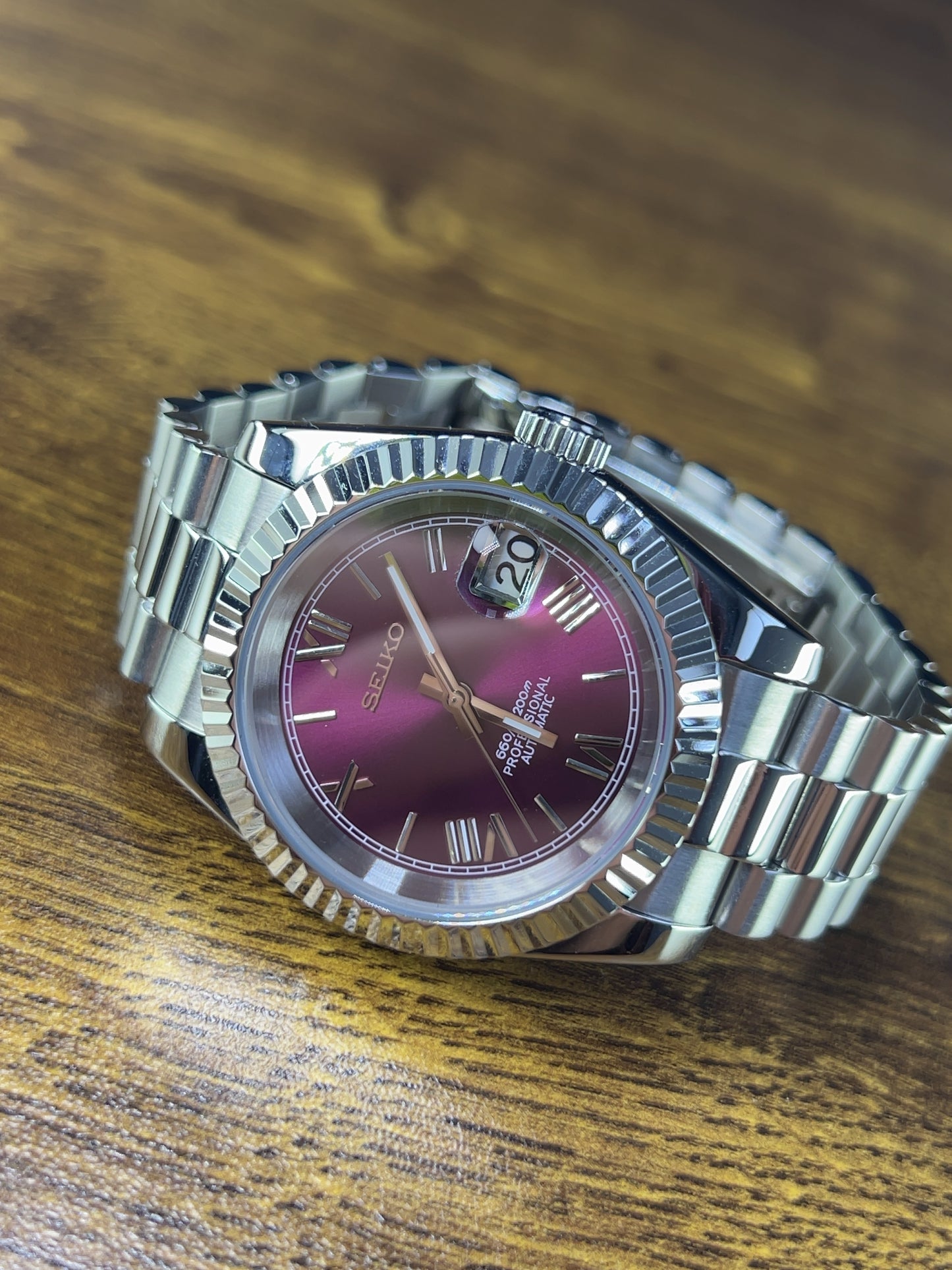 seiko Mod Datejust Purple