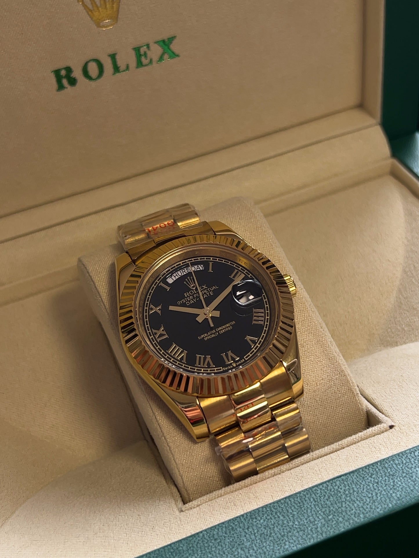 Day-Date Gold Black Full set AAA