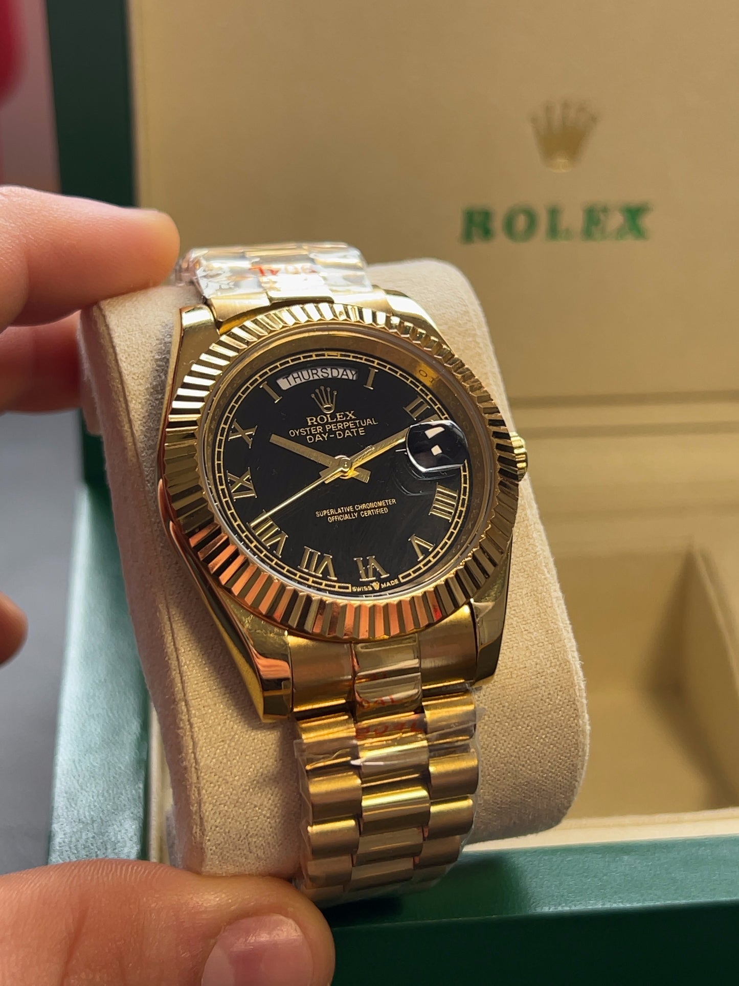 Day-Date Gold Black Full set AAA