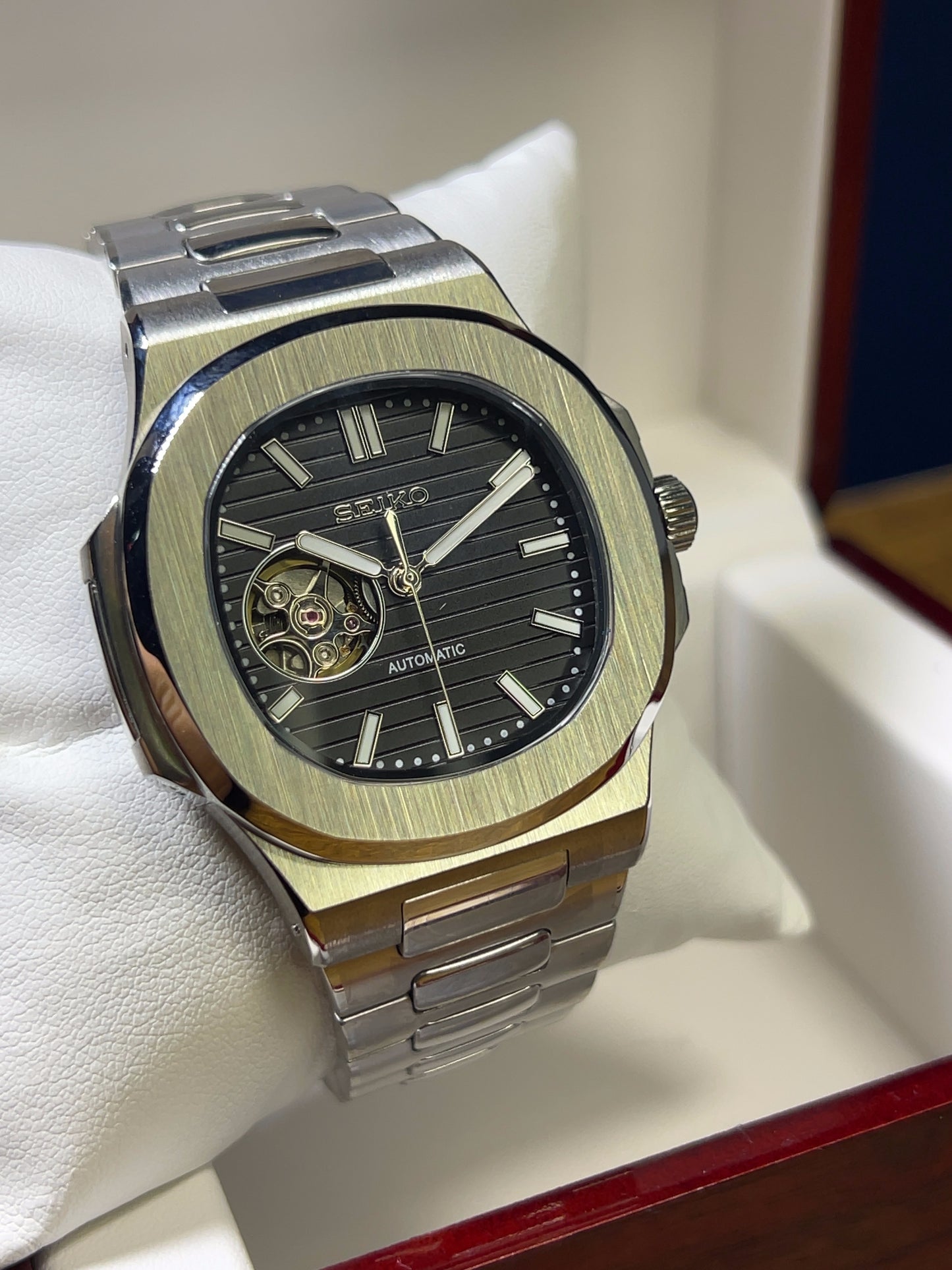 Seiko Mod Nautilus Open Hearts