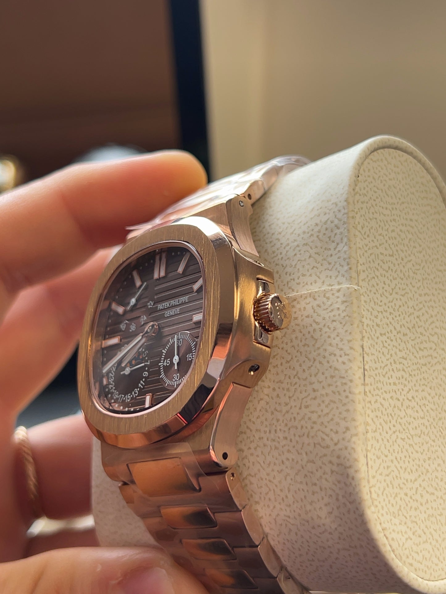 Nautilus Chocolate Moonphase