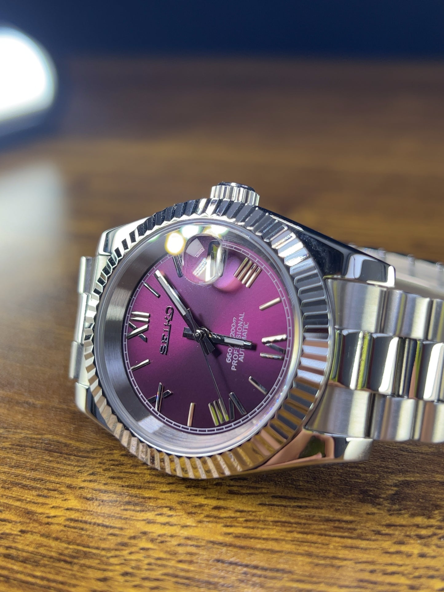 seiko Mod Datejust Purple