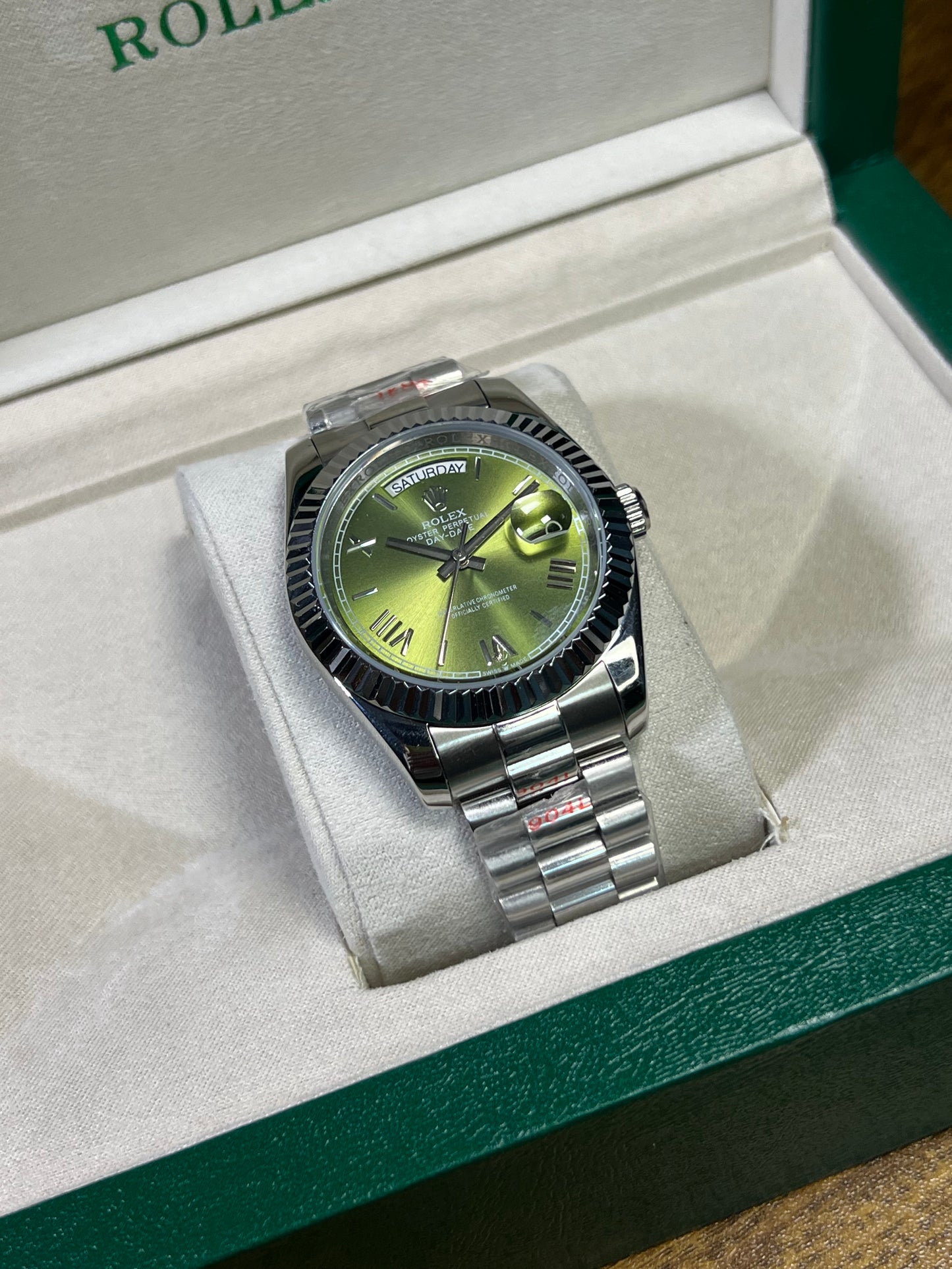 Rolex Day-Date — Carátula Verde
