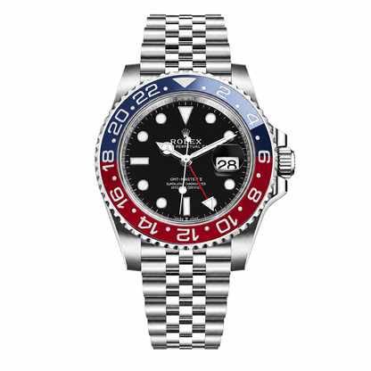 Rolex GMT-Master II "Pepsi" — Bisel Azul/Rojo
