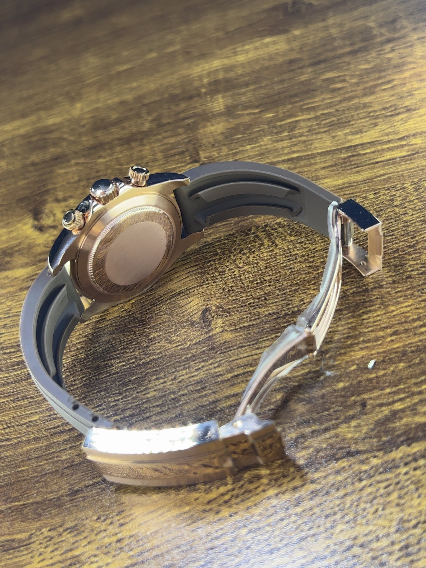 Seiko Mod Daytona Oysterflex Gold Rose