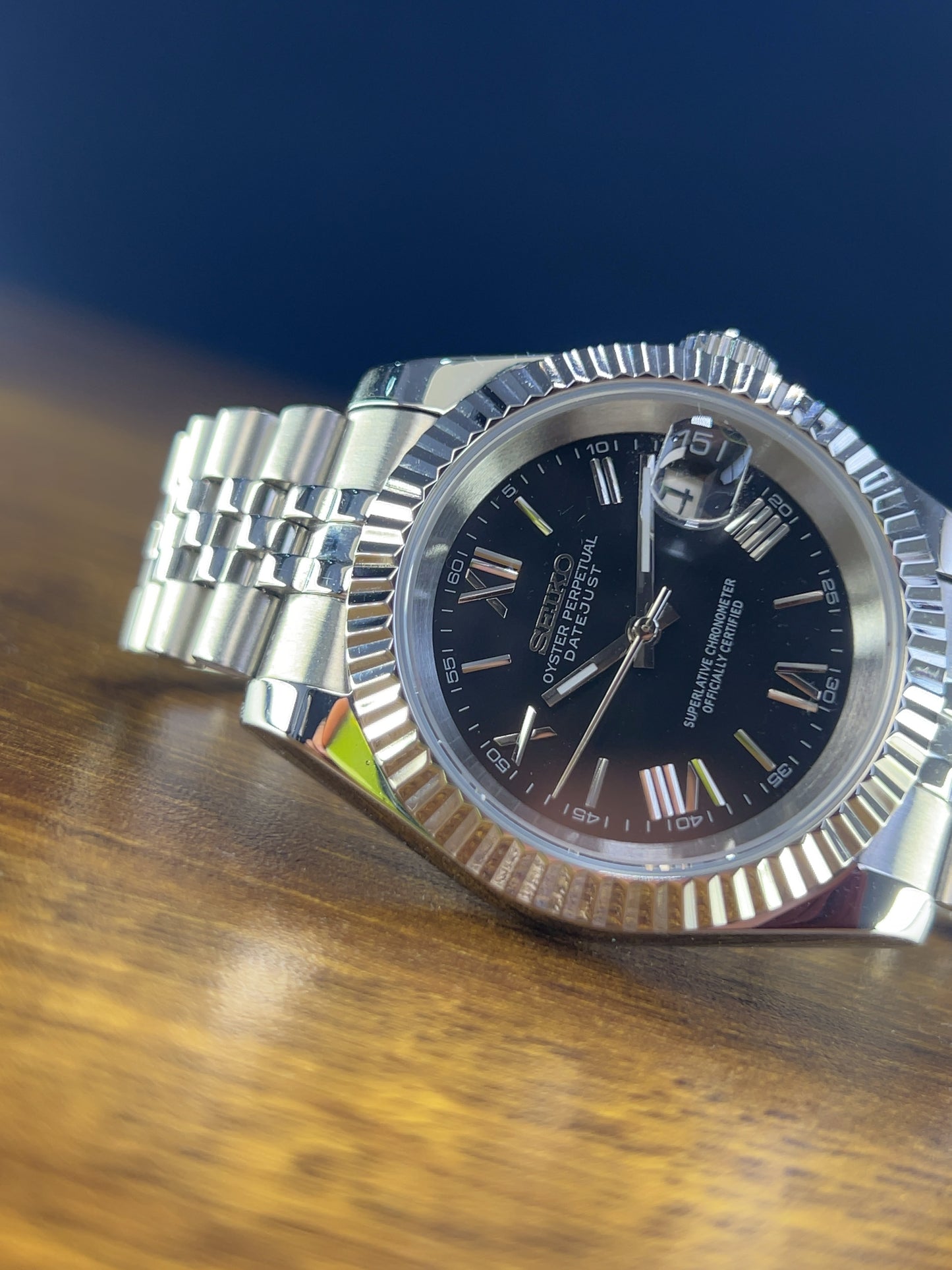 Seiko Mod Datejust Midnight