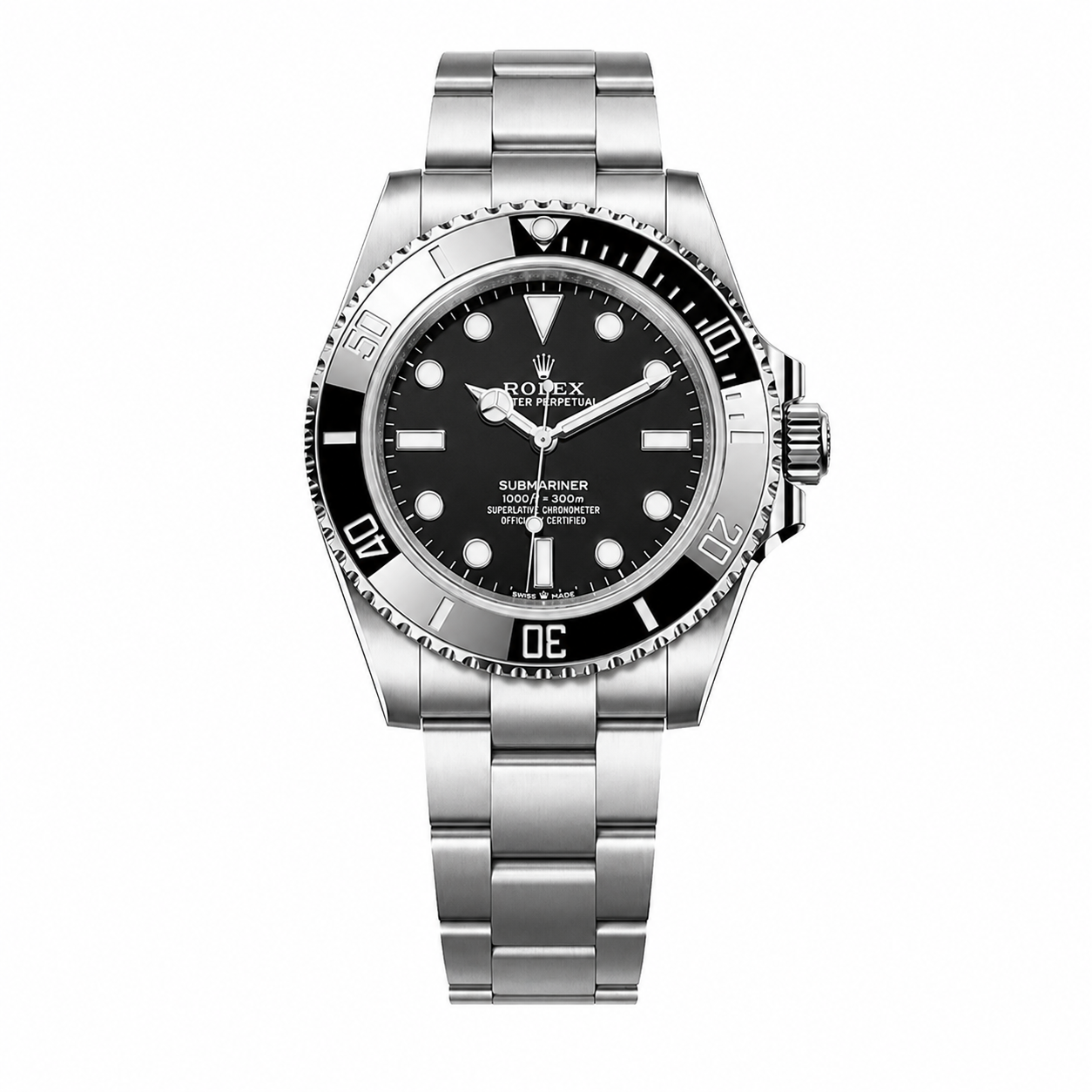 Rolex Submariner Date — Carátula Negra, Bisel Negro