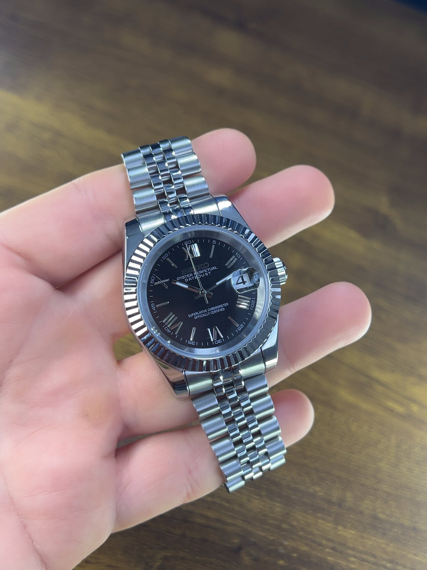Seiko Mod Datejust Midnight