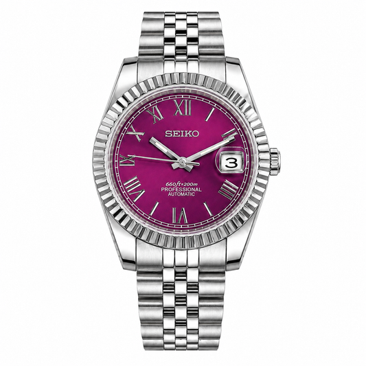 seiko Mod Datejust Purple