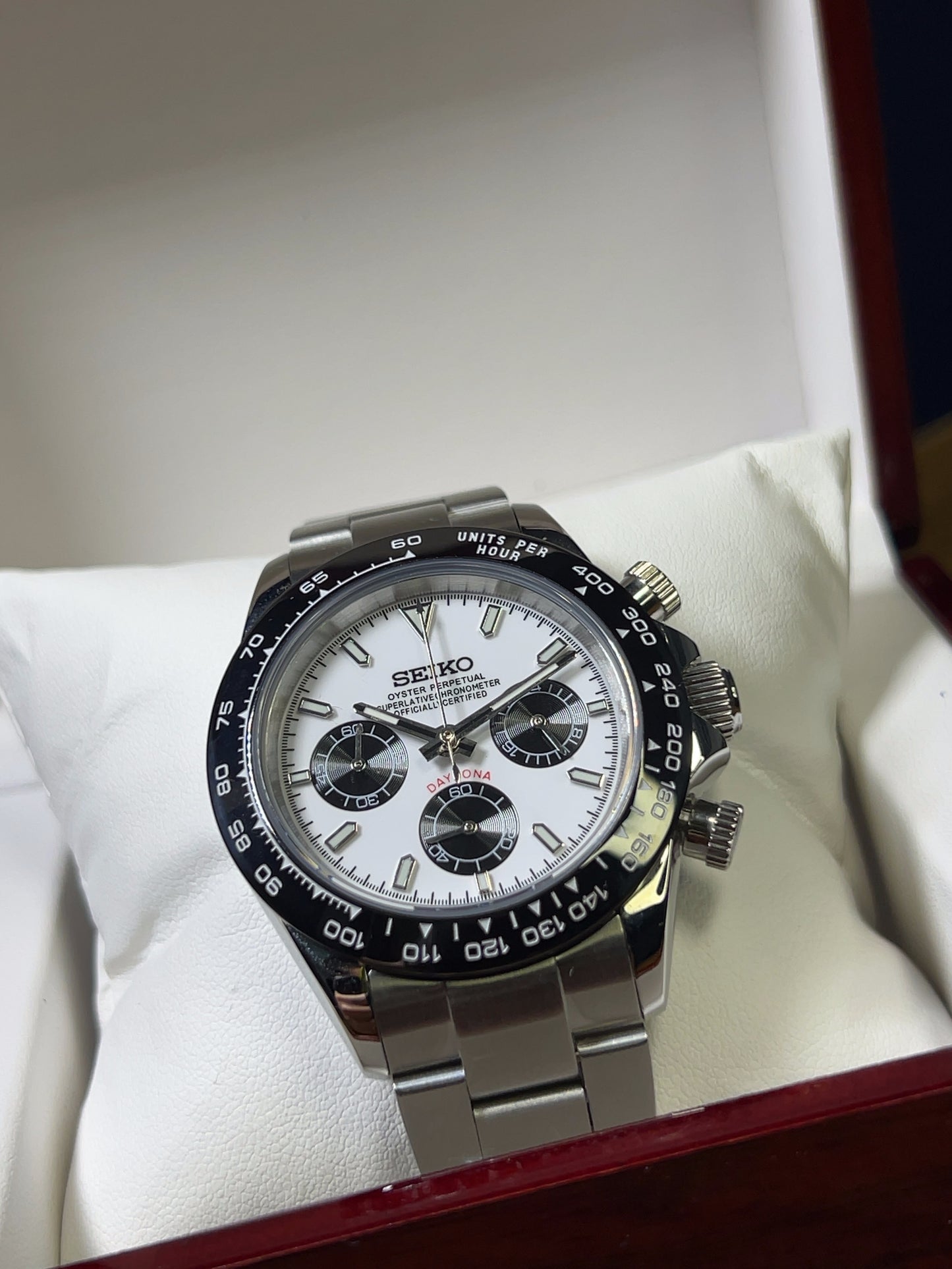 Seiko Mod Daytona Panda