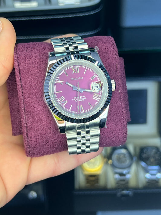 seiko Mod Datejust Purple