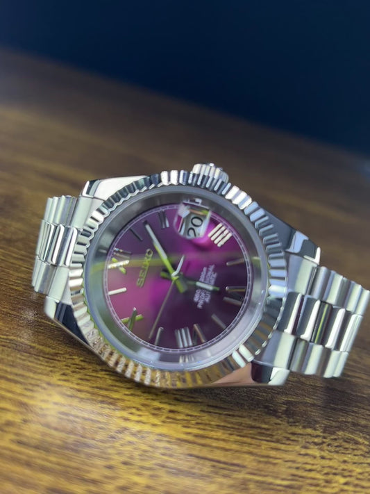 seiko Mod Datejust Purple